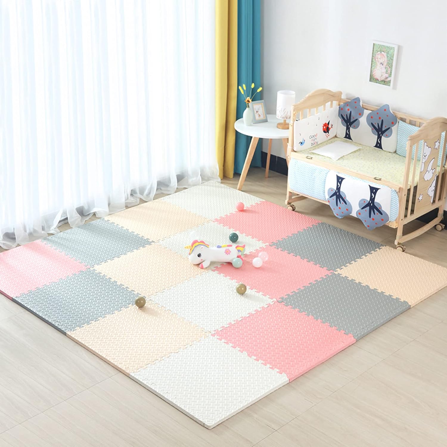 Joint Mat Kids Corner 60 * 60 * 2.5 * 4 Carpet Floor Mat Flooring Scratch Prevention Floor Mat Mat Cushion Mat (Color 4 60 * 60 * 2.5 * 12)