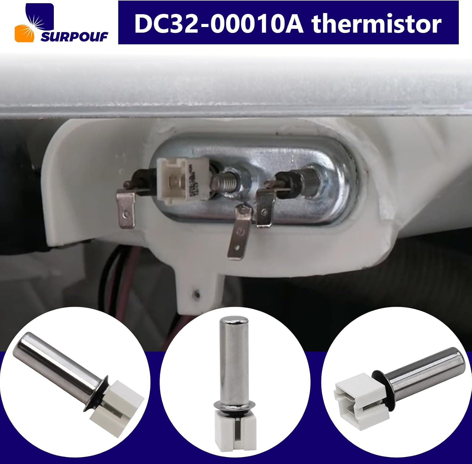DC32-00010A Thermistor 2% 60C 9.8Phi Wm 3.243Kohm Fits for Samsung