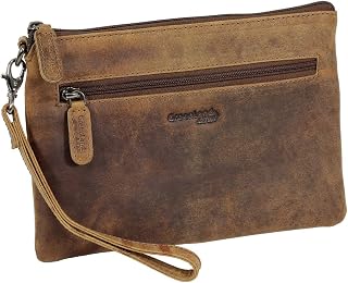 Greenland Nature - Estuche para documentos (cierre de cremallera YKK), color marrón