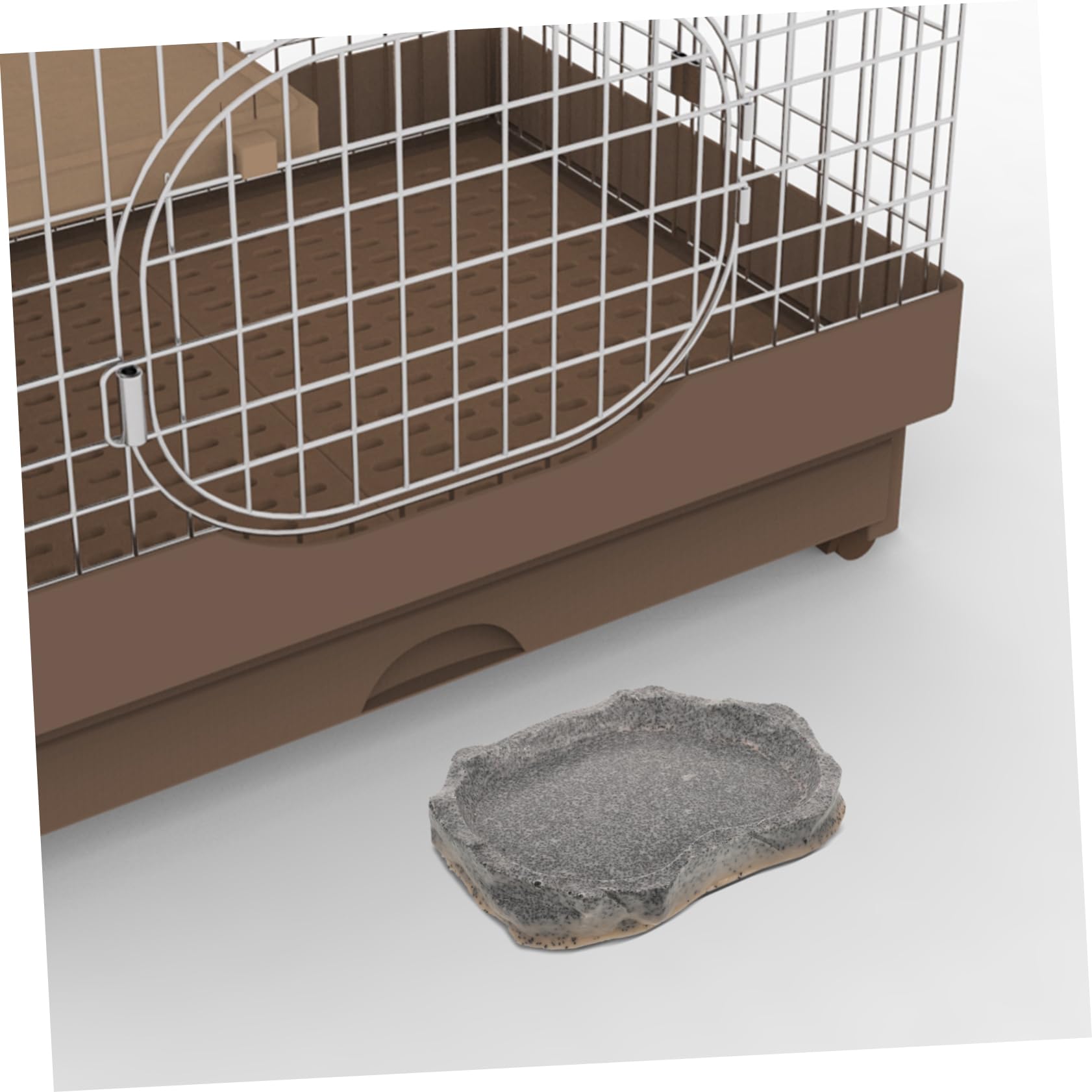 SUPVOX 5piezas Tazón De Resina para Reptiles Comedero y Bebedero Simulación De Piedra Accesorio Multifuncional para Terrarios y Alimentación De Mascotas para Lagartijas Ranas y Geckos
