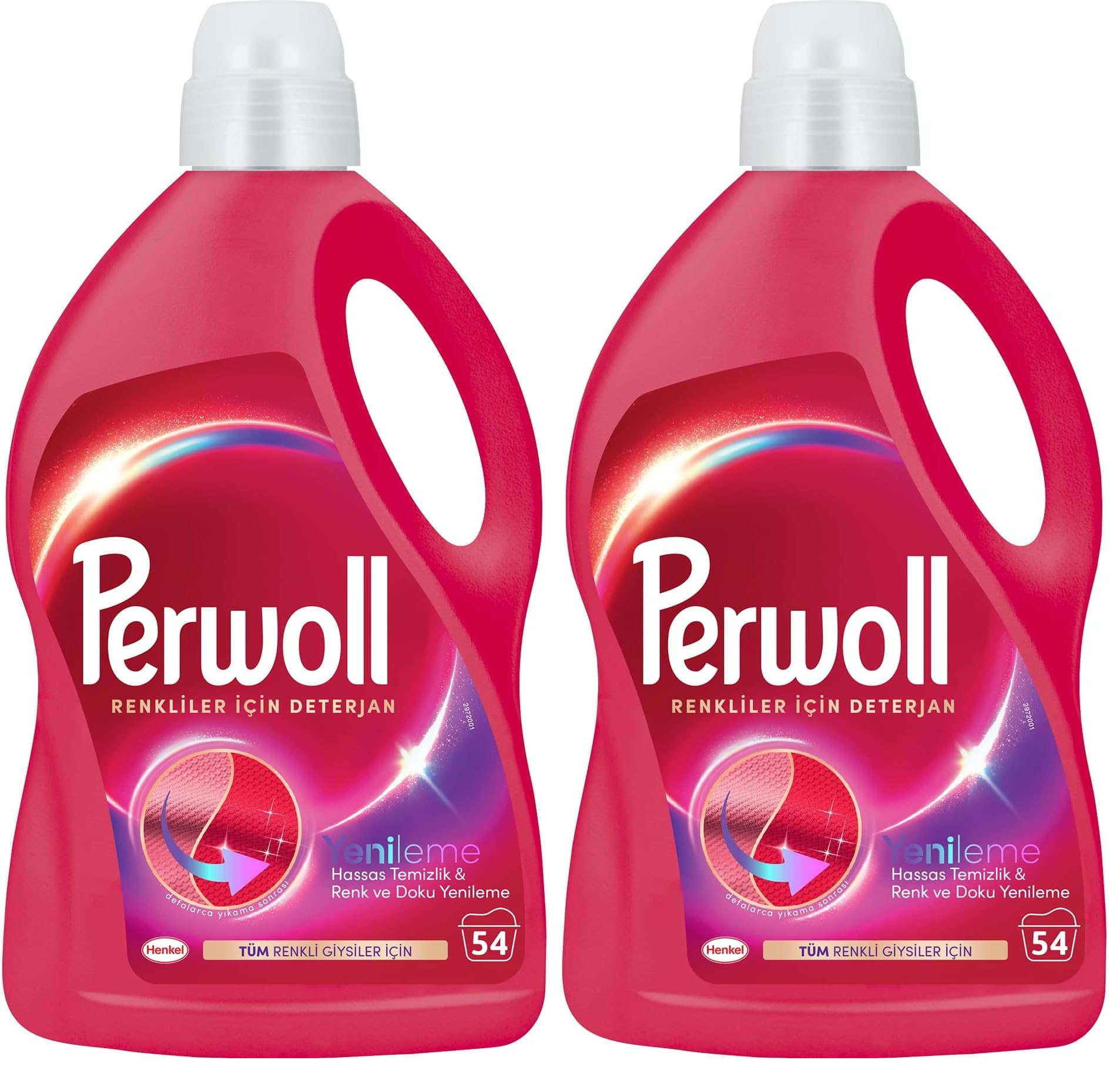 Perwoll Geliştirilmiş Renkli Sıvı Çamaşır Detarjanı 2970 ml 2li paket