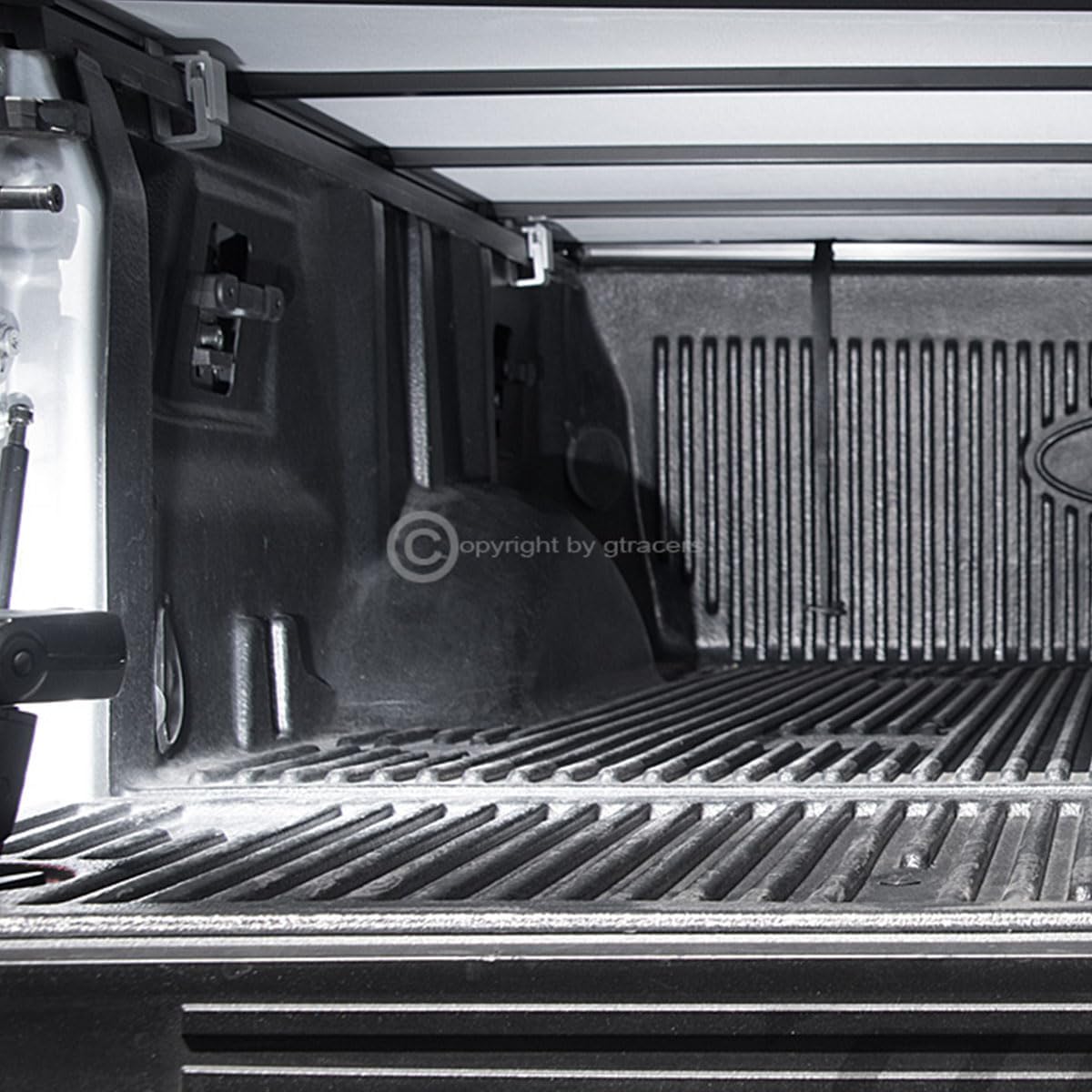 R&L Racing Black Tonneau Cover Heavy Duty Snap-On Compatible with 2001-2003 F150 Supercrew Super Crew Cab 5.5 Ft Short Bed