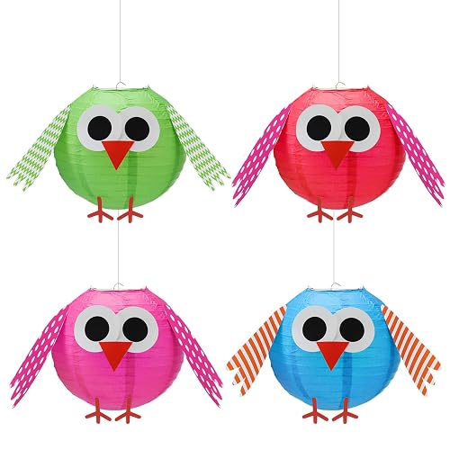 4 Pcs Back to School Classroom Decorations Owl Decor Paper