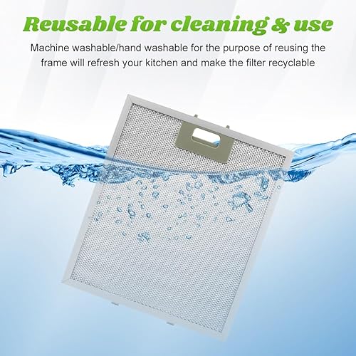 Miniatura 3 de W10169961A - Filtro de campana extractora de 5 capas, color plateado, filtro de grasa de campana de malla de aluminio de 10.5 x 12 pulgadas, apto