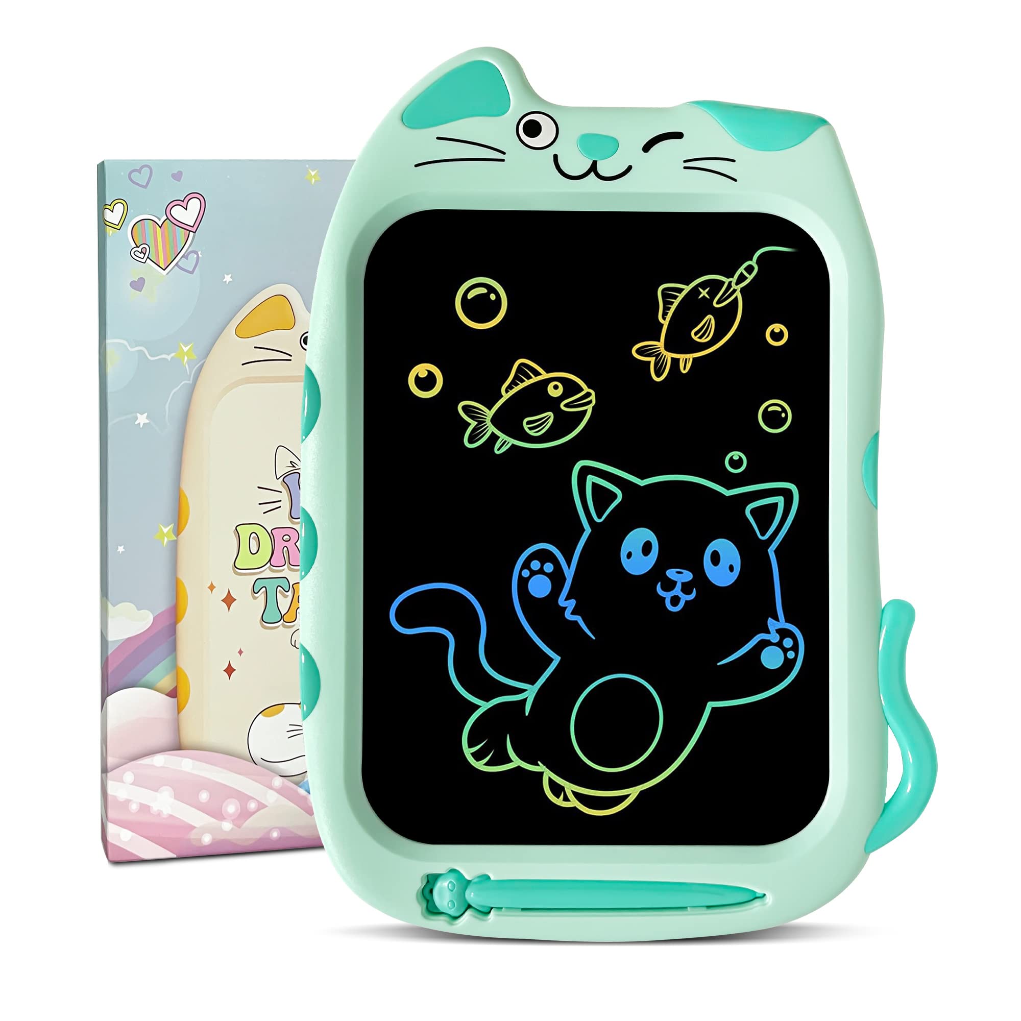 LCD Writing Tablet for Kids,Sobotoo Colorful 10 Inch Drawing Pad Electronic Sketch Drawing Tablet Learning Educational Kids Toys Erasable Reusable Doodle Board for 3 4 5 6 7 8 Years Old Kids Toddler