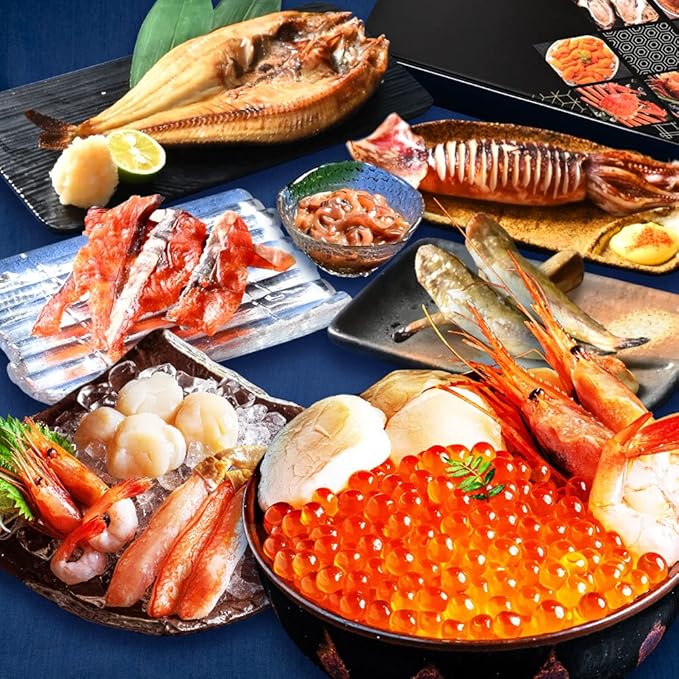 Amazon さっぽろ朝市 高水 海鮮ギフト 海鮮セット グルメギフト お中元 贈り物 海鮮グルメセット 絆 さっぽろ朝市 高水 生鮮魚介類 水産加工品 通販