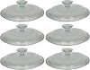 Corningware G-5C French White Fluted Glass Lid - 6 Pack