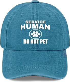 Services Human do not pet Hat for Men Low Washed Distressed Baseball