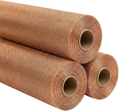 Brite Bronze Copper Screen Mesh Roll 36 in x 25 ft 90% Copper Mesh Wire Insect Screen for Window, Porch, Patio, Balcony, Door - DIY Screening and Replacement - Historic Homes, Coastal & More