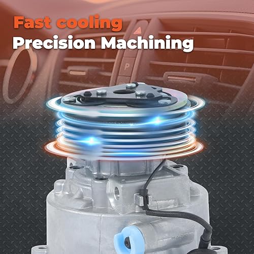 Miniatura 2 de labwork Compresor de aire Compresor de AC Embrague de AC CO 29091C Reemplazo para Mitsubishi Lancer Outlander Outlander Sport RVR AKS011H402C