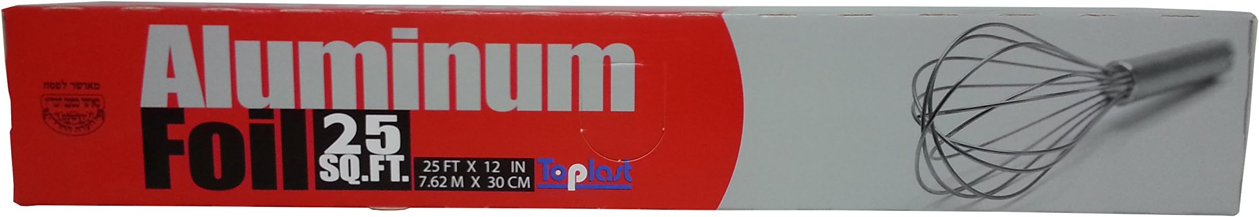 Toplast Aluminum Foil, 25 Sq Ft