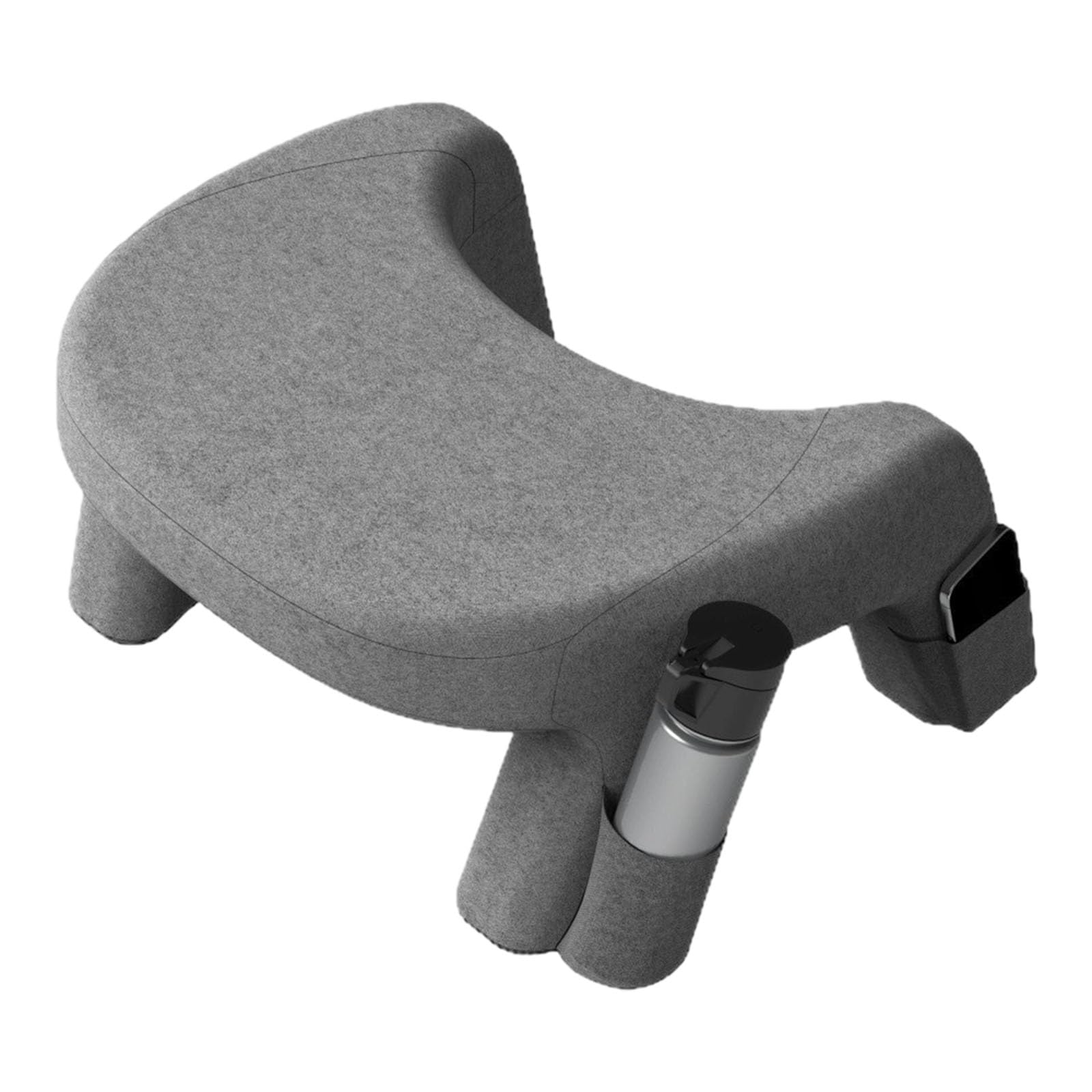 Ergonomic Reading Pillow with Cup Holder and Storage Pocket Ideal for Laptops Books Tablets in Bed or Couch Versatile Lap Pillow Desk