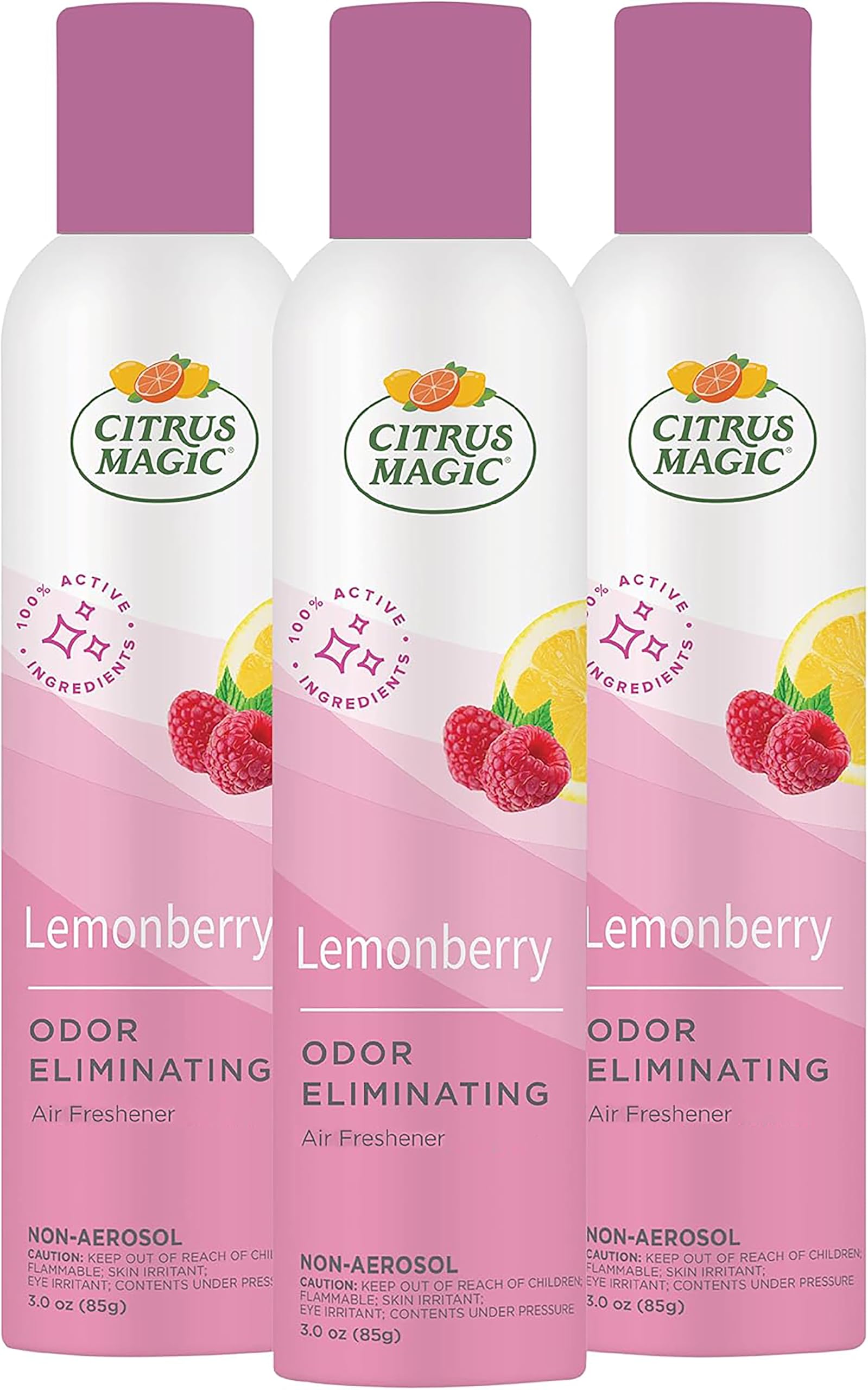 Citrus Magic 612172491 Natural Scent Deodorizing Spray, 3 Pack, 3.0 oz,