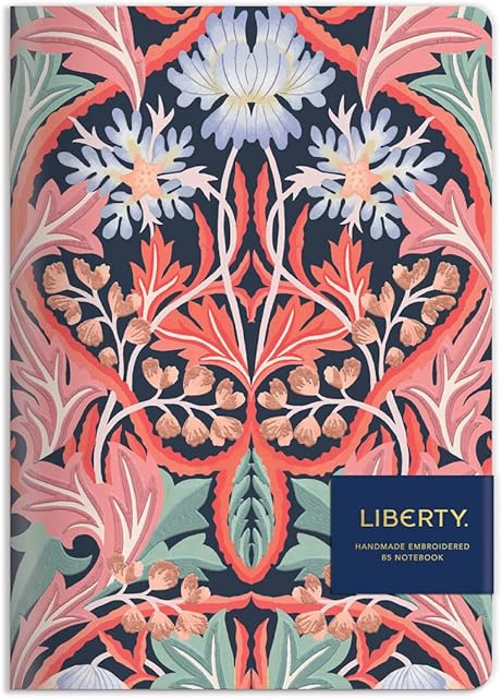Liberty May Handmade B5 Embroidered Journal: Liberty London