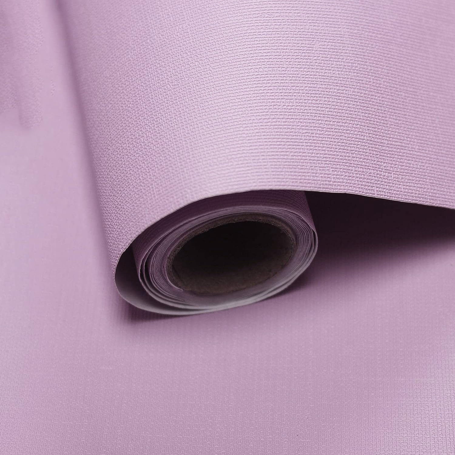 - Textured Solid Color Plain Wallpaper Self Adhesive Waterproof Embossed Wallpaper for Wall Livingroom Bedroom Furniture Table top, Kitcken Almirah & Doors (Lilac, 45 x 300 Cms)