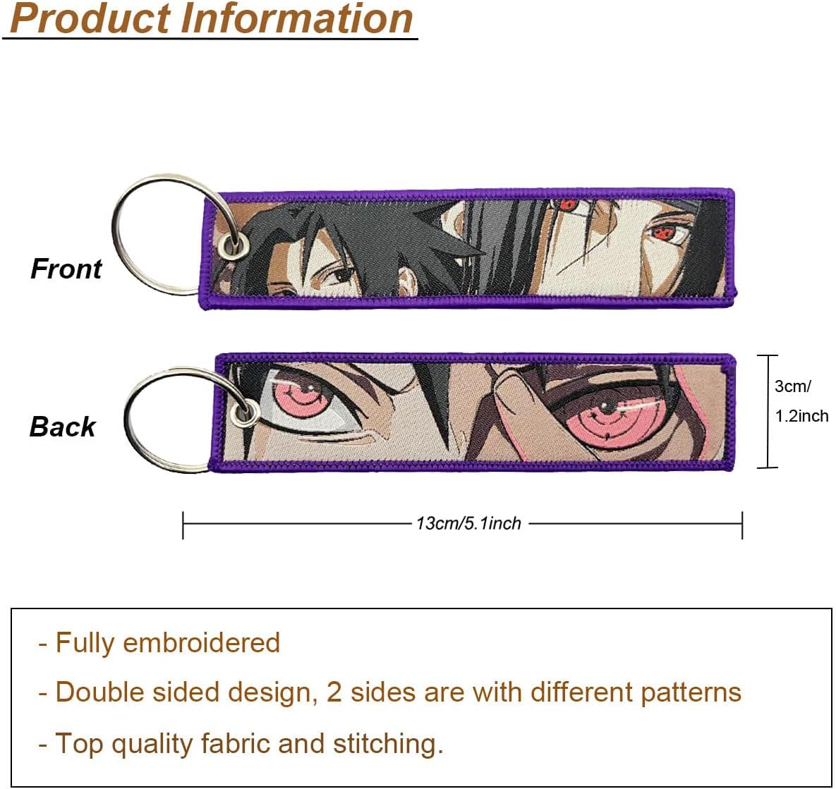 1 Pack Anime Keychians Motorcycle Key Tag Anime Jet Tag image 3