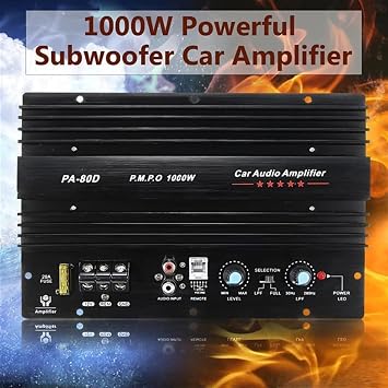 1000W 12V Low Frequencies for Car Amplifier Bass Subwoofer Booster Auto Mono Power Amplifier Board Experience Deep Bass AOS for Car
