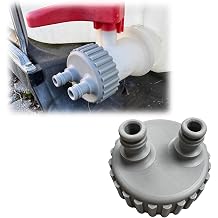 IBC Adapter Compatible with Dual Gardena Hose Connections, S60x6