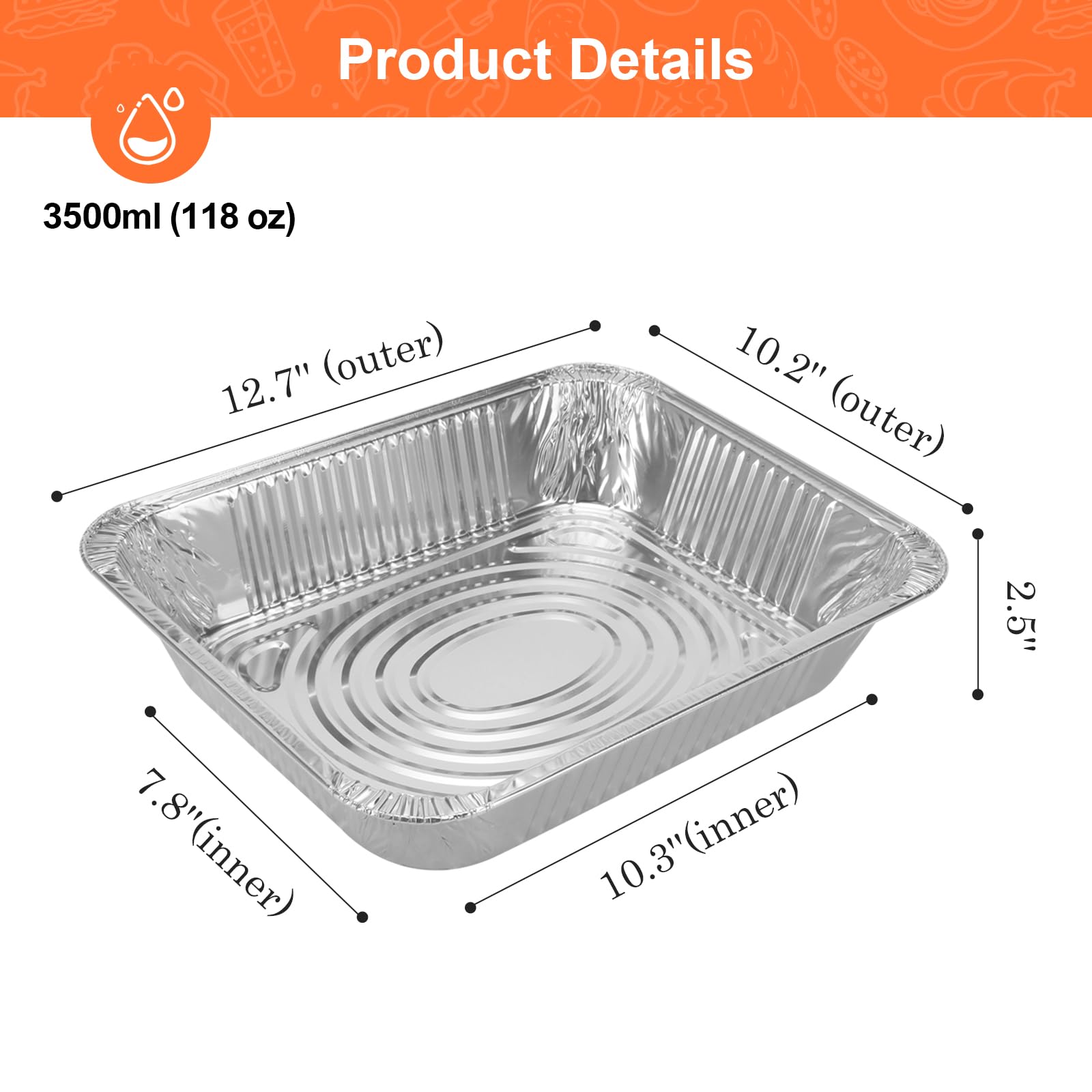GrillChef Foil Pans - 30 Pack, 9x13 -2 GrillChef Foil Pans - 30 Pack, 9x13 -2