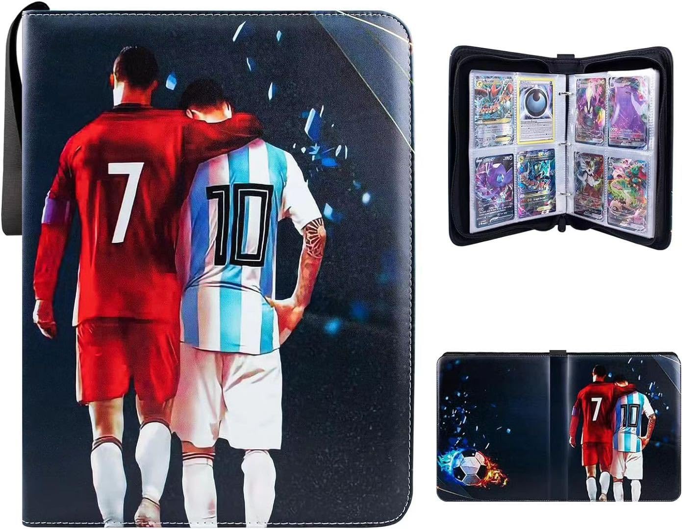 Sponsored Ad – Binder Card Holder for Trading Card Games Collection, Holds up to 400 Cards with 50 Removable Sleeves Ideal for Football Playing Cards (EL)