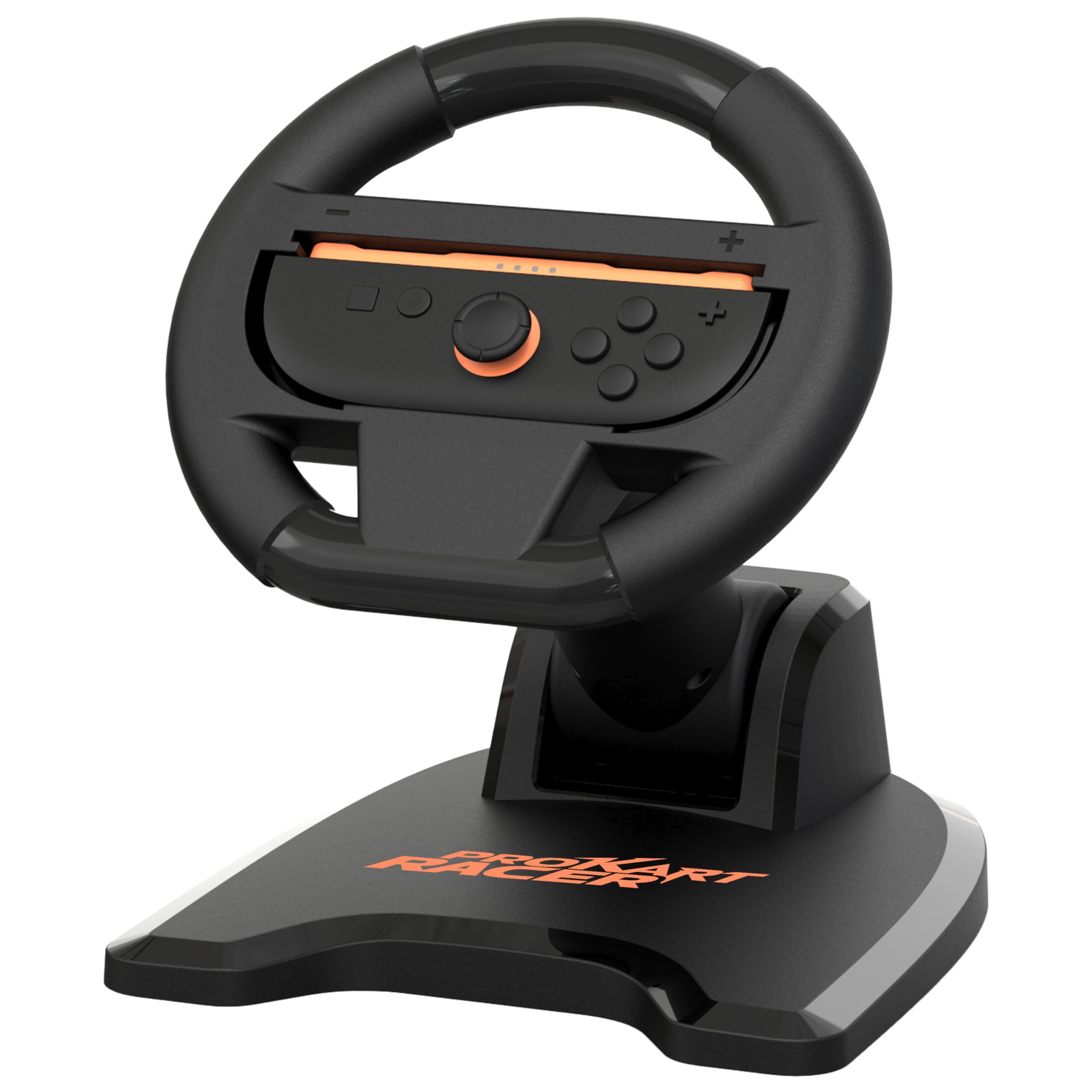 SUBSONIC - Lenkrad für Joy-Con Nintendo Switch und Switch 2 - Klappbares Lenkrad mit Ständer und Saugnapfhalterung kompatibel mit Joycon Switch und Switch 2 – Schwarz