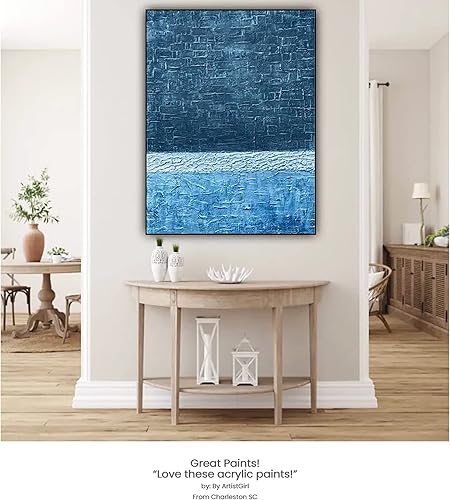 Miniatura 4 de Lukas CRYL Studio Artist - Pintura acrílica, blanco titanio, tubo de 4.2 fl oz, pinturas acrílicas de alto pigmento para pintura en lienzo, trabajos