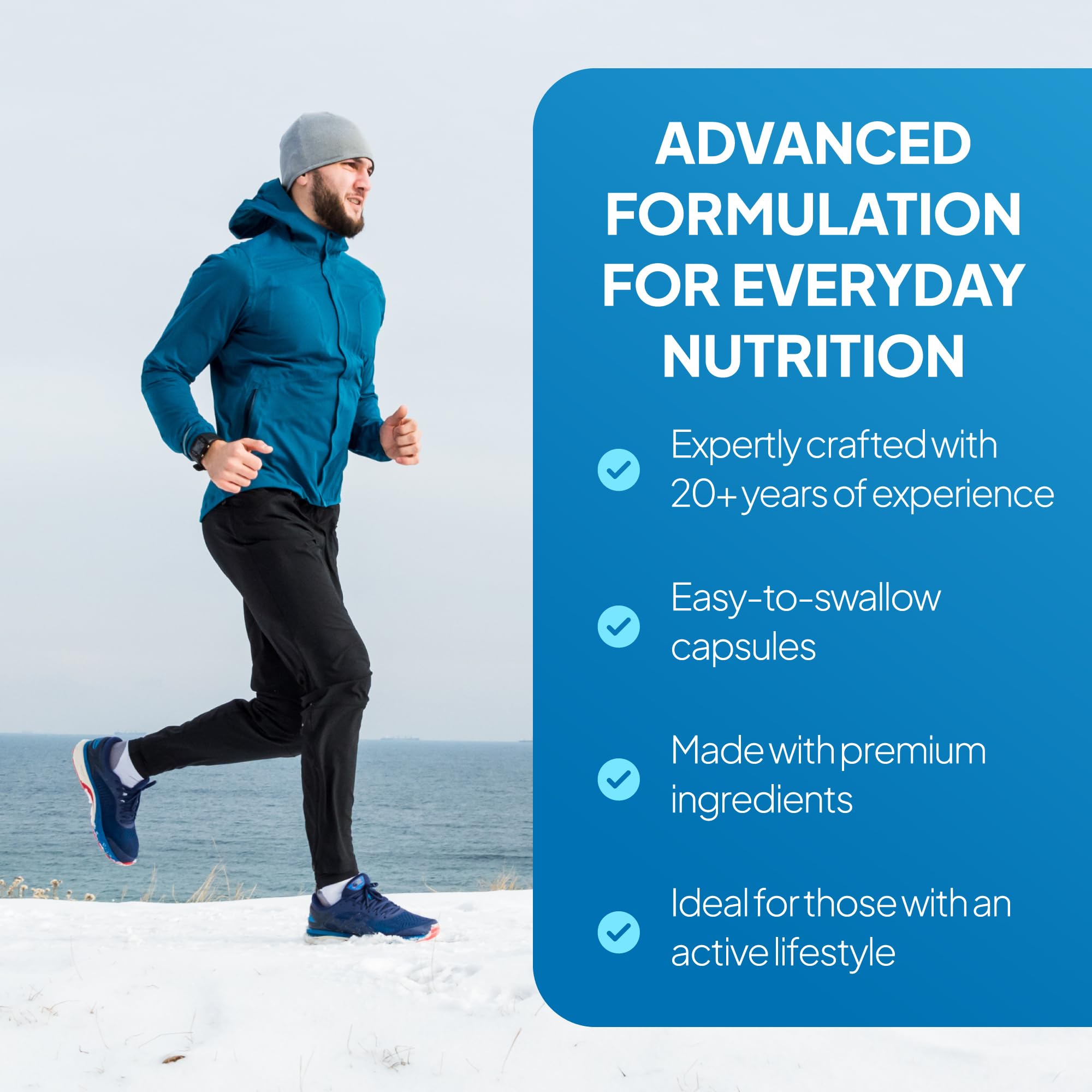 Glucosamine et Chondroïtine | 500mg de Glucosamine et 240mg de Chondroïtine par gélule | Testé par une tierce partie | Fabriqué au Royaume-Uni selon les BPF