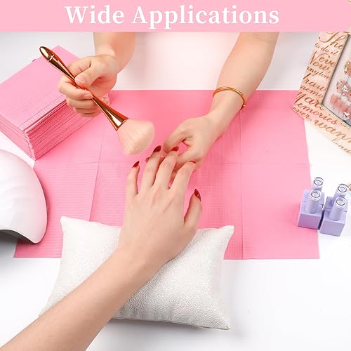Miniatura 5 de 125 manteles desechables para arte de uñas, impermeables, con puntas de uñas, toallas de mesa de 3 capas para acrílico, tapete de arte de uñas, hoja