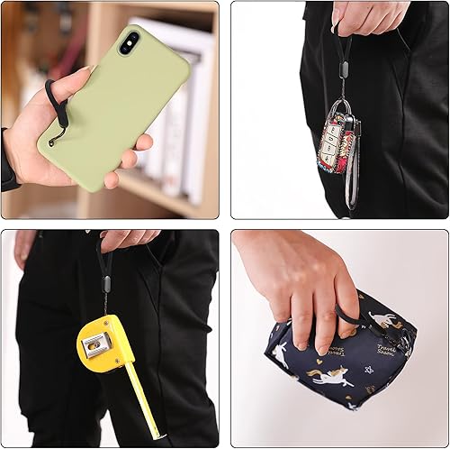 Miniatura 6 de cobee Correa de muñeca pequeña, 4.72 pulgadas para ajustar el dedo para el cuello, correa de mano de nailon, cordón portátil para el dedo