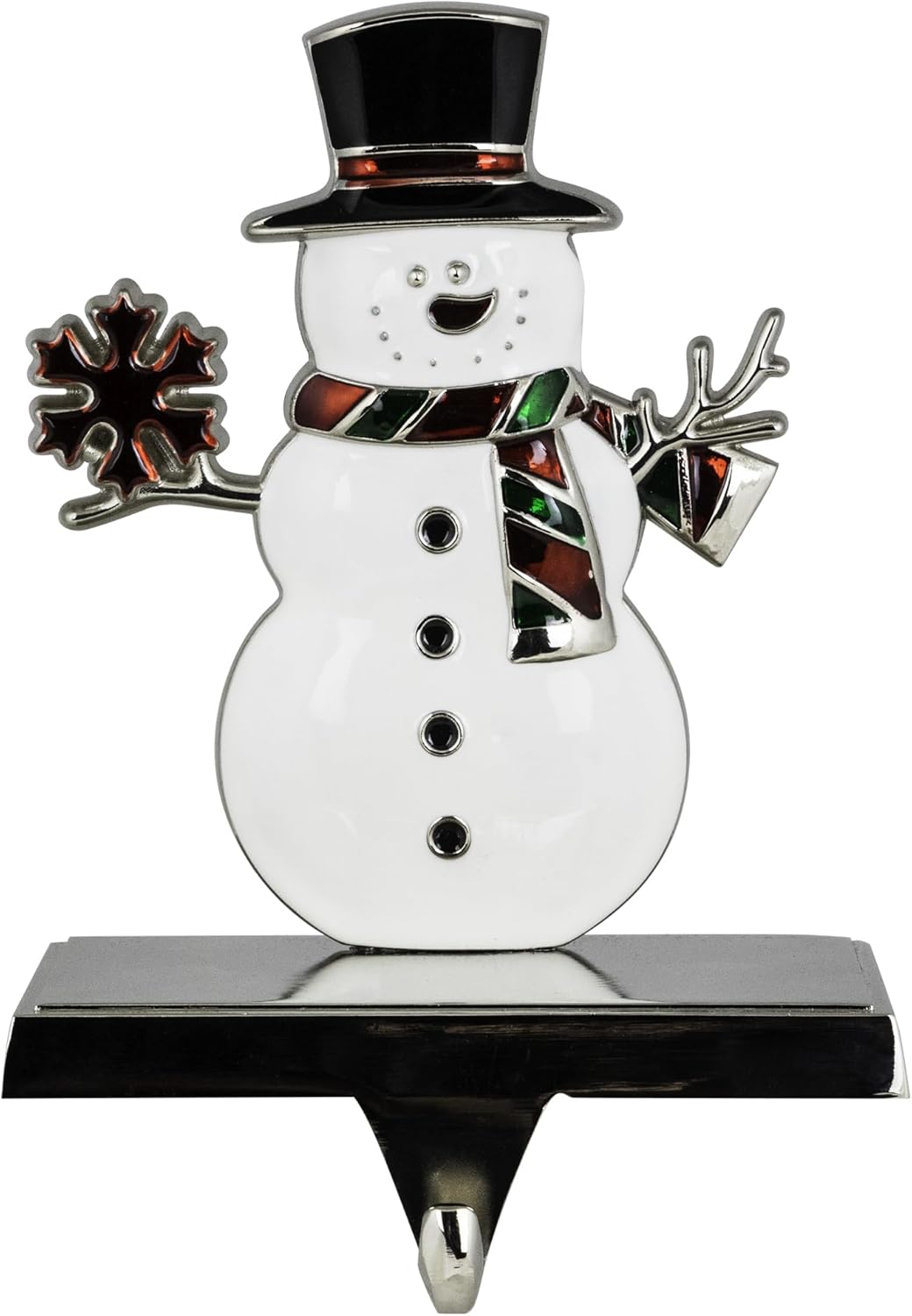 Northlight Smiling Snowman Christmas Stocking Holder - 6"