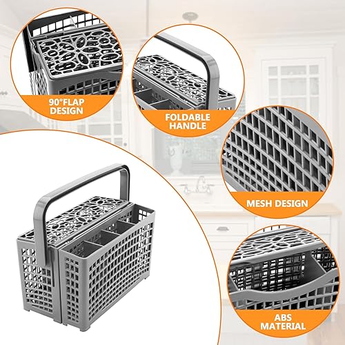 Miniatura 2 de Cenipar Cesta Universal para Cubiertos de Lavavajillas 2 en 1 Cesta para Utensilios Compatible con Lavavajillas Bosch Maytag Kenmore Whirlpool