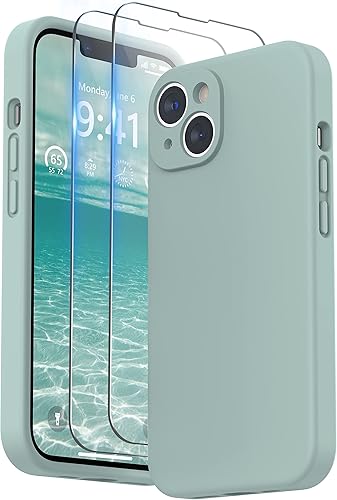 Miniatura 104 de SURPHY Compatible con iPhone 13 Mini Funda con Protector de Pantalla, (Protección de Cámara y Forro de Microfibra Suave) Funda de Teléfono