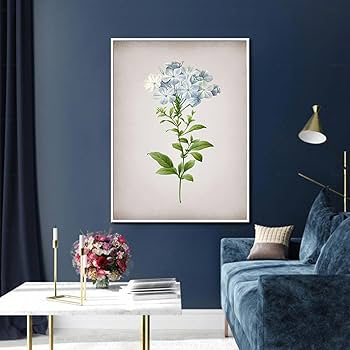 ルドゥーテ プルンバゴ「Plumbago caerulea」　額縁絵 ルドゥーテ プルンバゴ「Plumbago caerulea」 額縁絵 Pierre