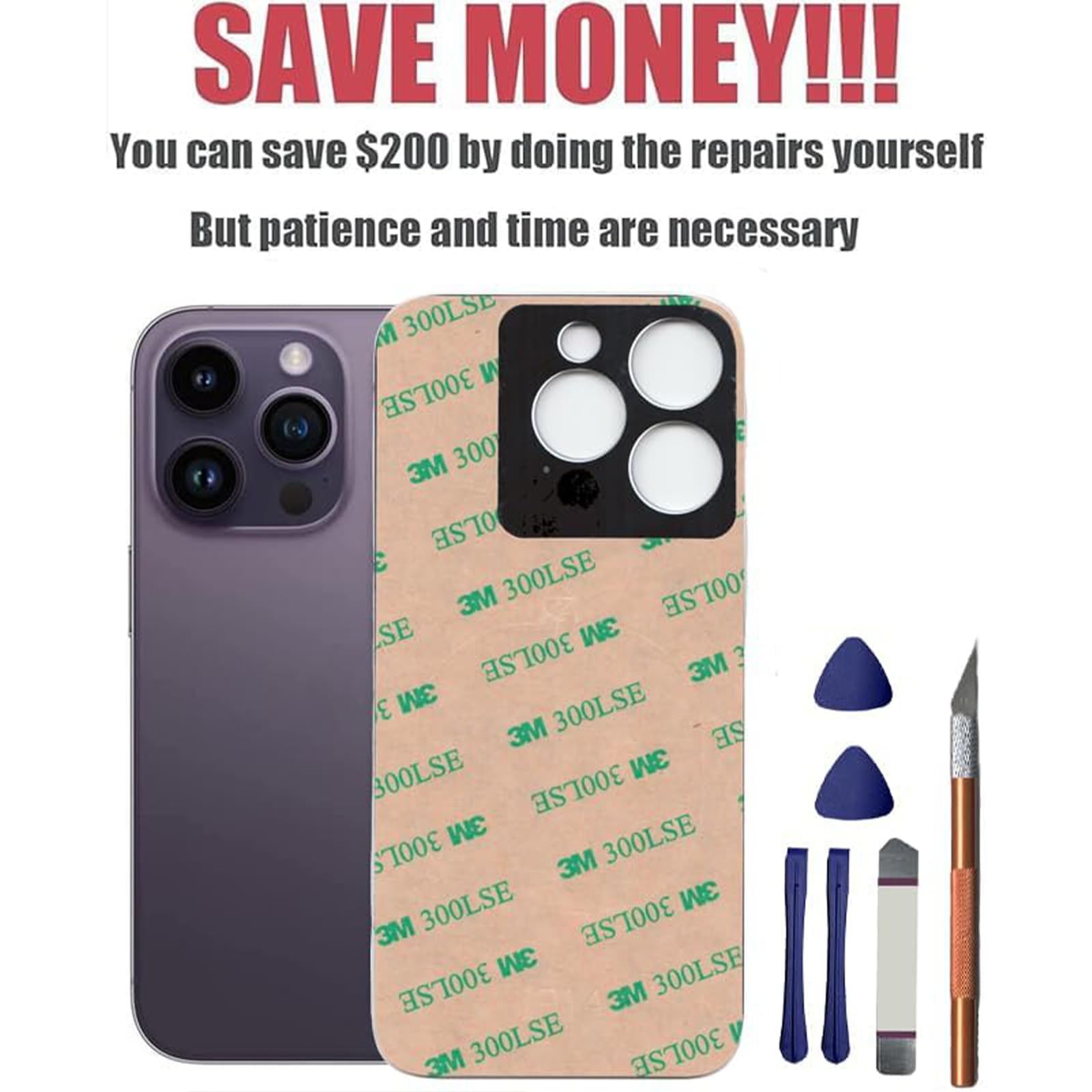 Amazon.co.jp: Mingxiong 14 Pro Max 背面ガラス iPhone 14 Pro Max用