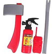 Ipetboom Kids Firefighting Props Set with Play Fire Extinguisher and Water Shooter for Role Play Fireman Accessories Educational Pretend Toys for Halloween and Birthday