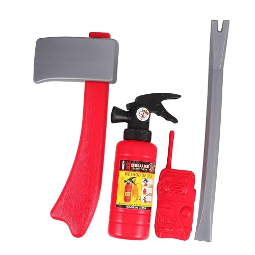 Firefighter Toys Set Kids Fire Extinguisher and Water Shooter Fire Fighting Props for Role Dramatic Play Firefighter Accessories Kids Screen-Free Pretend