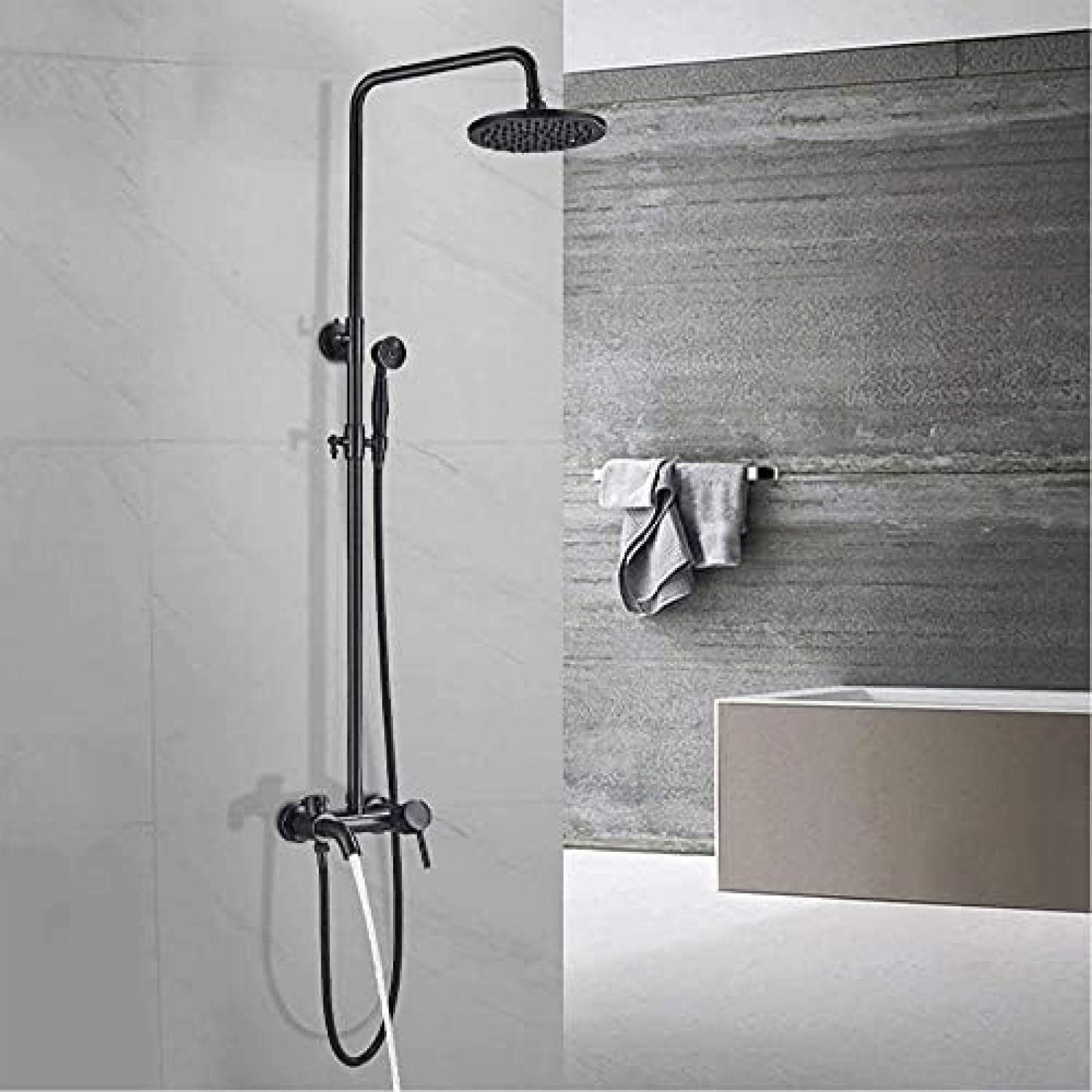 Ensemble de douche réglable noir pour une thalasso à la maison - 8