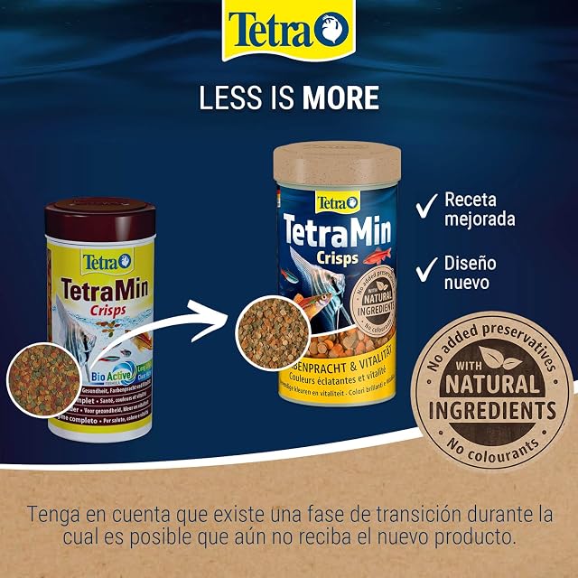 Foto 2 de 8 de TetraMin Crisps Alimento para peces ornamentales, 500 ml