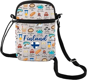 MEIKIUP Finland Travel Gift Finland Travelling Culture Themed Tote Bag Helsinki Travel Gift Helsinki Cathedral