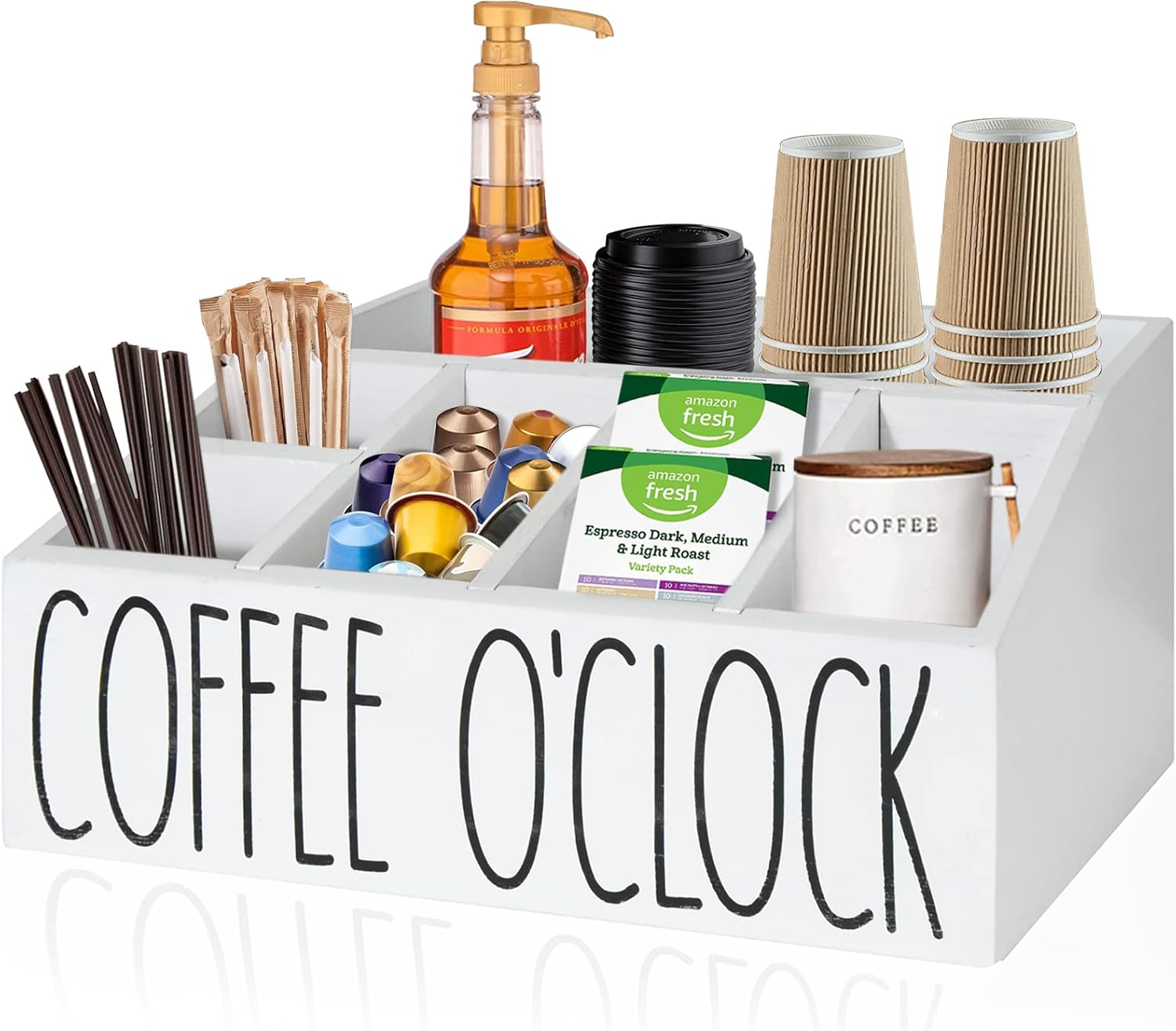 Megsooul Coffee Bar Accessories and Organizer Countertop