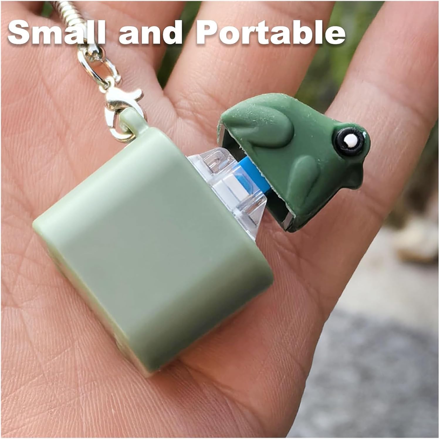 2025 Croaking Frog Keychain,Rechargeable Stress-Relieving Clicky Keyboard,Adult Animals Fidgets Single Key(2 Pieces)
