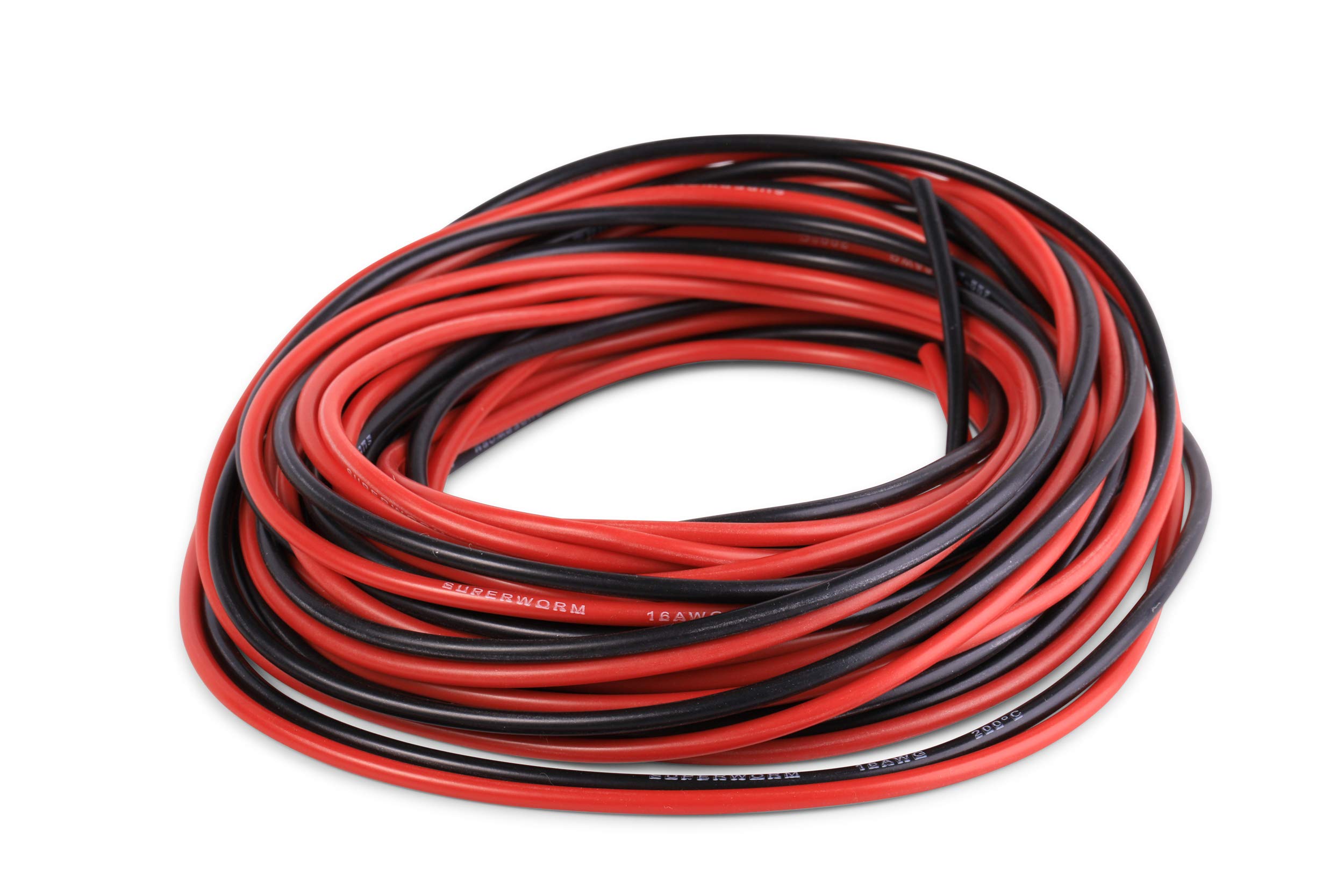 ACER Racing Calibre 16 silicone souple fil Superworm 50 Ft de câblage