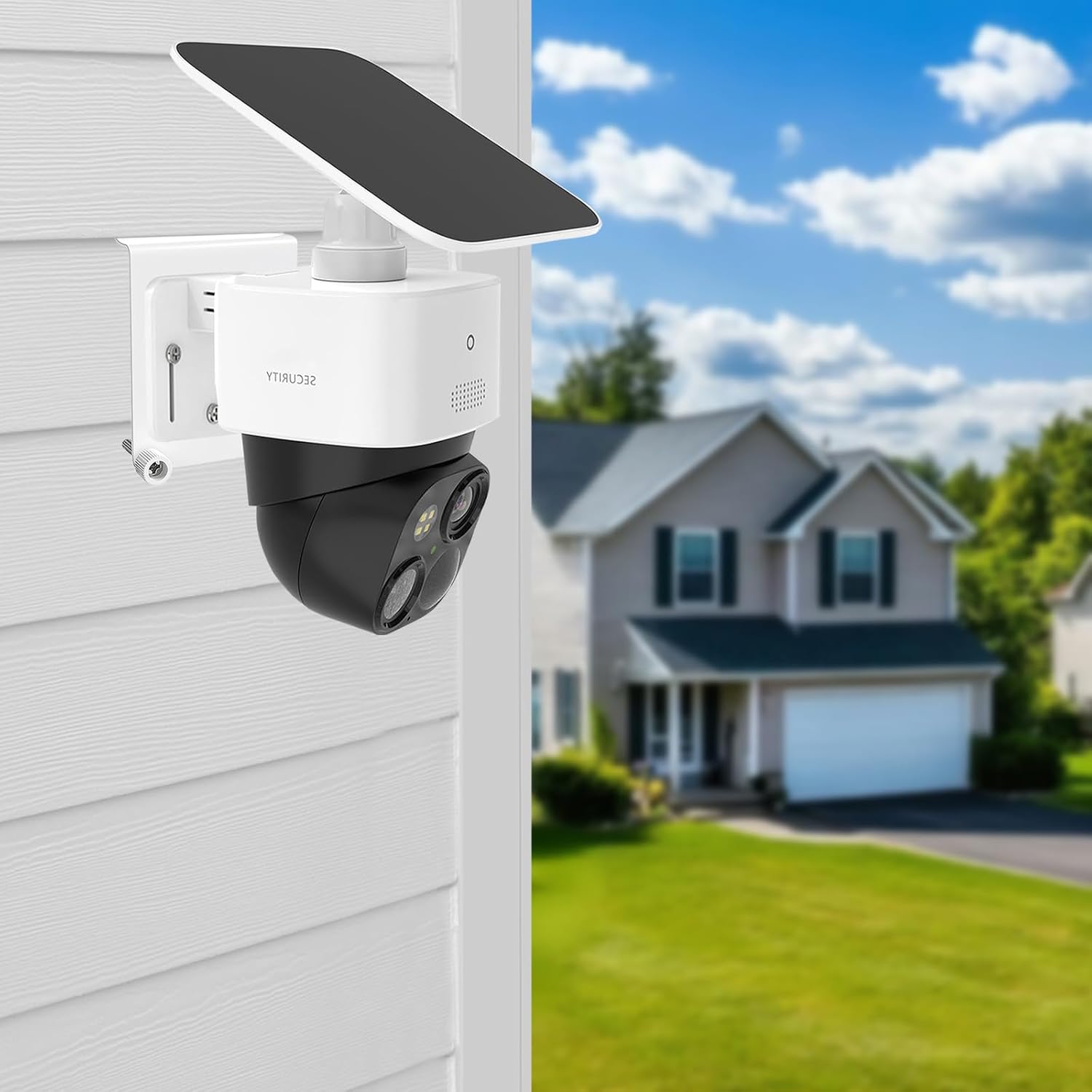 2 Pack Vinyl Siding Mount Compatible with Eufy SoloCam S340/E30/E42 and Eufy 4G LTE Cam S330 Solar Security Outdoor Camera Mounting Bracket No Drill,White