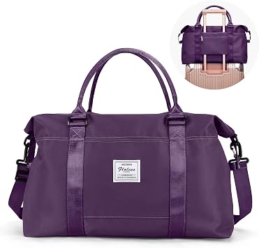 Travel Duffel Bag,Weekender Overnight Bags, Carry On Personal Item Bag | Travel Bag with Wet Pocket & Trolley Sleeve,Gym Bag for Women