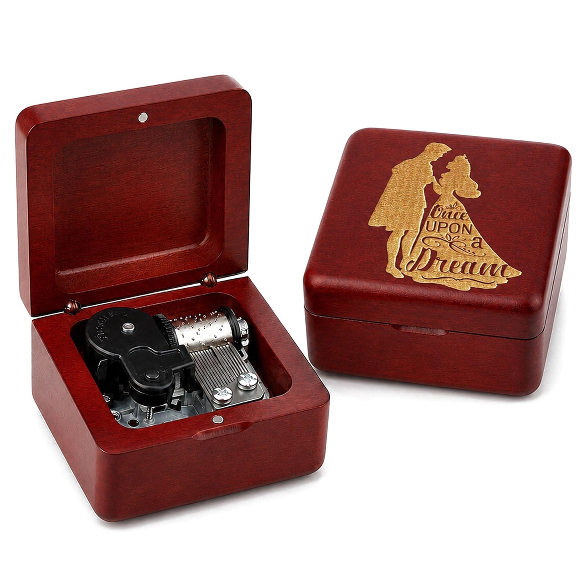 Amazon.com: Sinzyo Mini Wooden Music Box, Vintage Wind Up