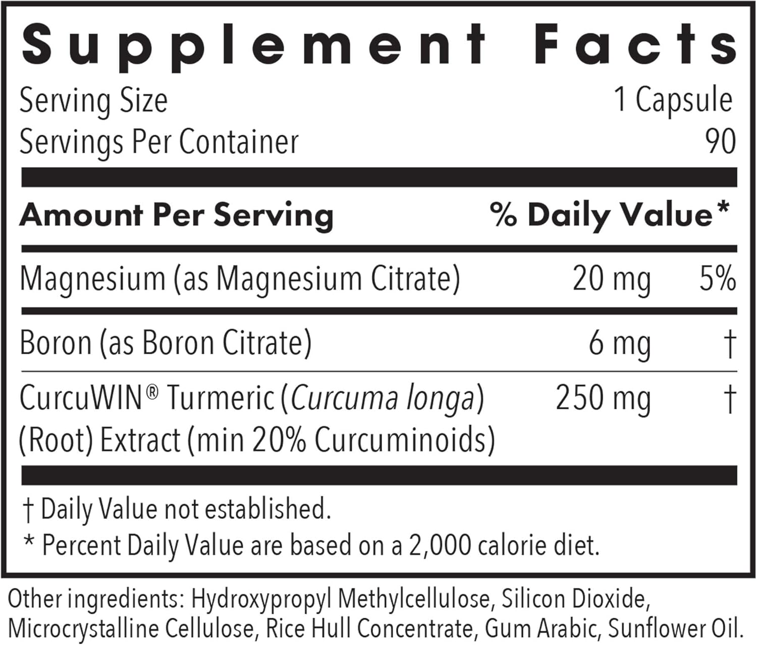 Allergy Research Group Boron Joint with CurcuWIN - Boron Complex for Men & Women, Bone & Joint Support, 6mg Supplement, Vegetarian Capsules - 90 Count - Image 2