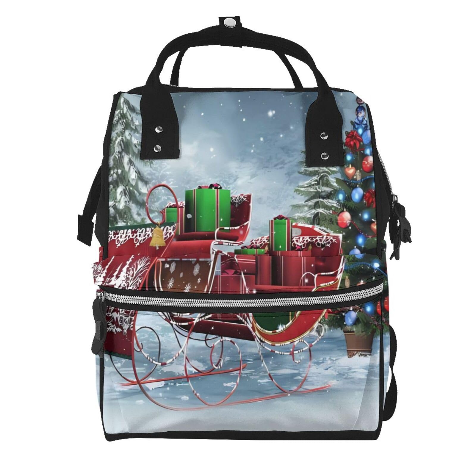 Sac à dos à langer Merry Christmas de qualité supérieure et étanche