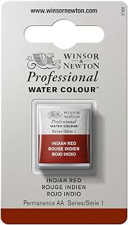 Professional Water Colour Paint, Half Pan, Indian Red