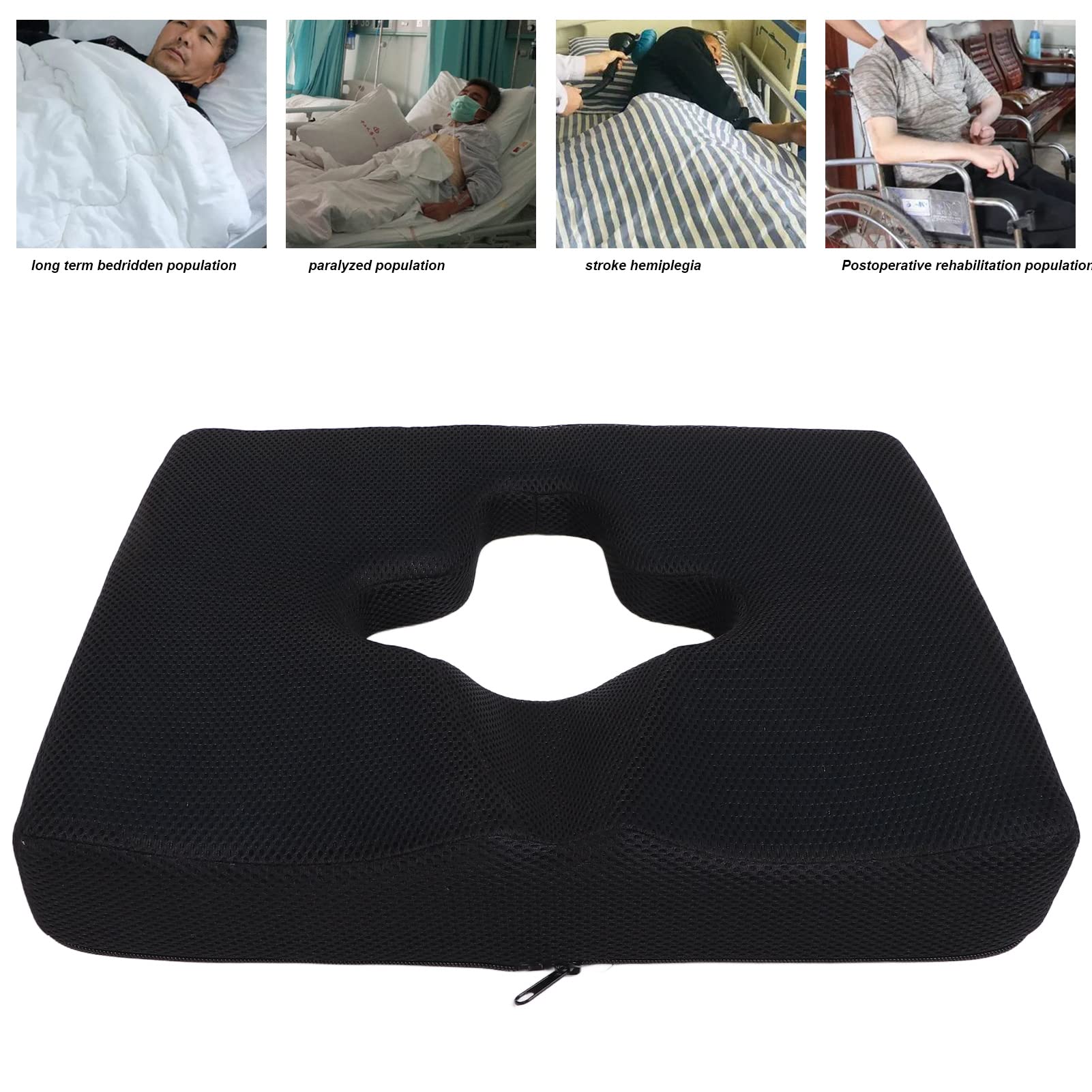 Cojín de Asiento Ortopédico, Gélido Antideslizante y Espuma Viscoelástica para Dolor de Coxis, Aumenta la Comodidad del Asiento, Ideal para Viajes y Trabajo en Oficina.