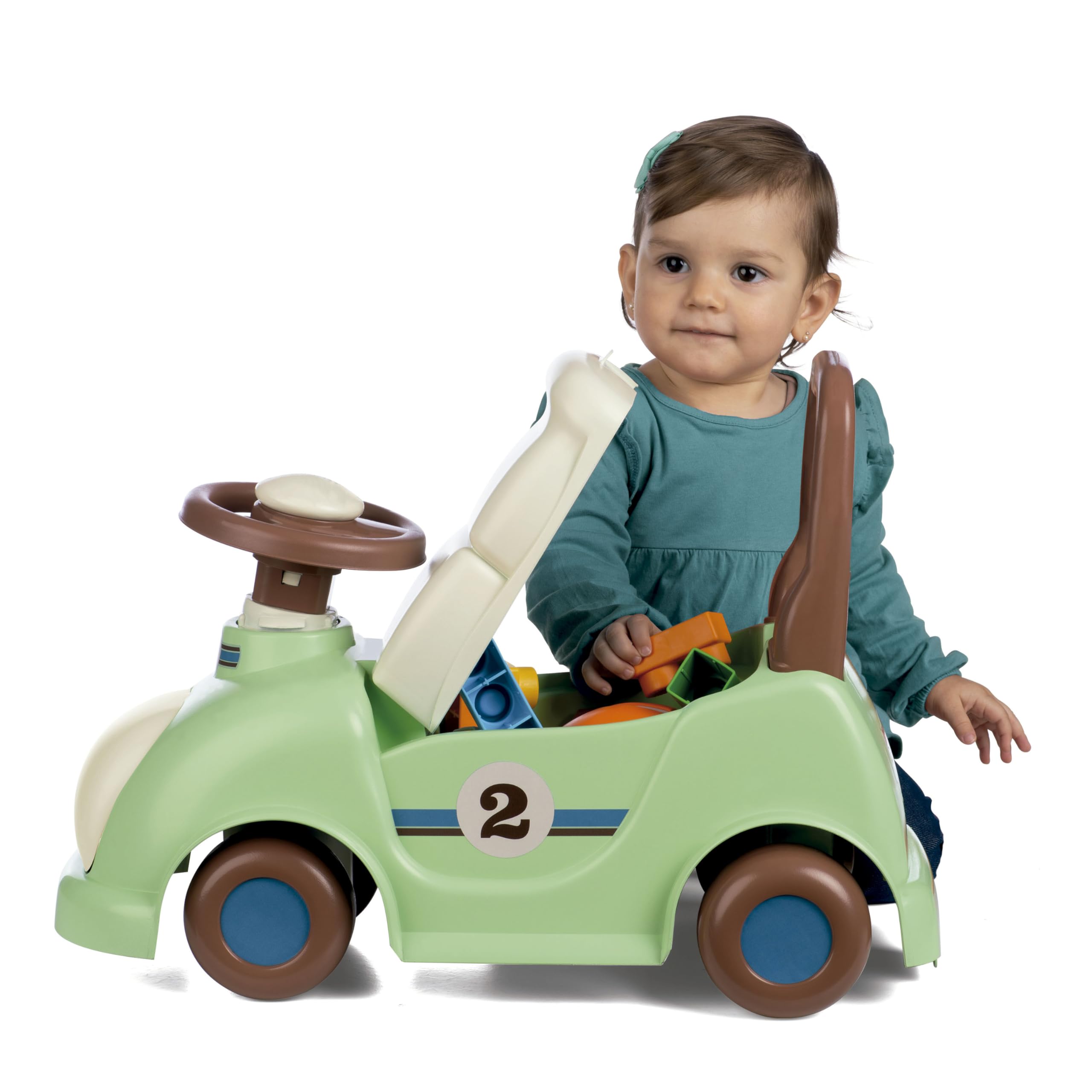Chicos - Vintage Sport Ride-On, Rutschauto ab 1 Jahr | Kinderfahrzeug für Jungen und Mädchen | Inklusive Aufbewahrungsschublade | Kinder Auto ab 10 Monaten (35223)